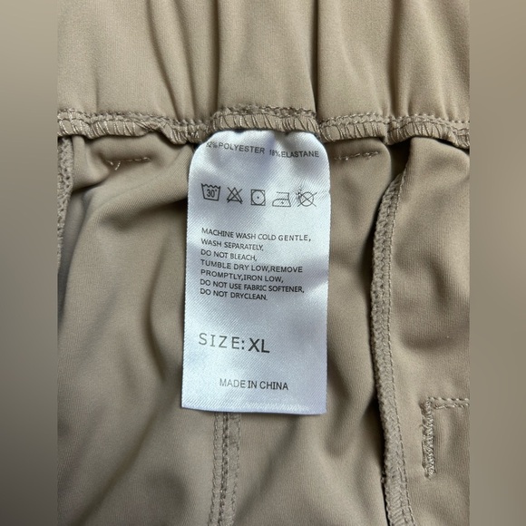 Khaki men’s soft to the touch dress pants size XL no known brand - Picture 3 of 10